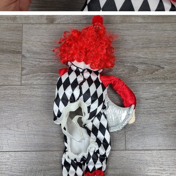 Thrills & Chills Halloween Scary Clown Dog & Cat Costume - Picture 6 of 6